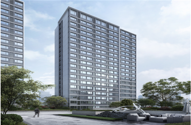 杭州市首座近零能耗住宅建筑临安3003新葡的京宸锦学府主体结顶